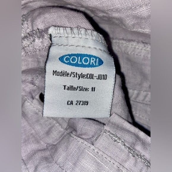 Women’s Colori Lilac 100% linen‎ mini skirt size 11 - Picture 6 of 10